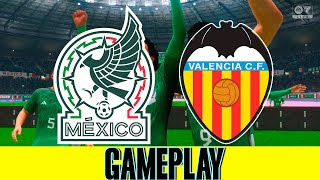 México vs Valencia  Amistoso Internacional 2024  FC 25 Gameplay  Daily Football Games [upl. by Gnas276]