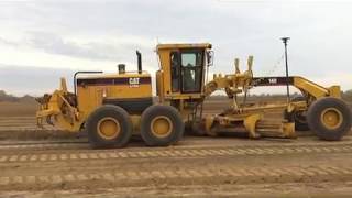 CAT 14 H Blade Motor Grader GPS Topcon [upl. by Littell]