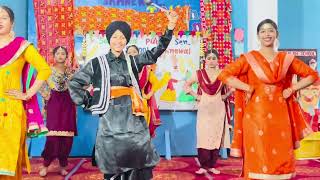 Ayi Baisakhi Sohniye Best Group Dance Performance 2024  Sachdeva School Sahnewal [upl. by Nerrawed]