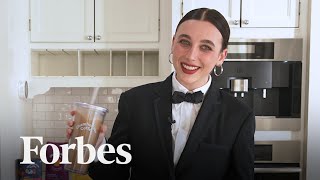 How Emma Chamberlain Makes Her Signature Cup of Coffee And Fights Imposter Syndrome  Forbes [upl. by Oos]