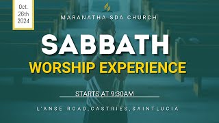 Maranatha Seventhday Adventist Church  Sabbath Church Service  26102024 [upl. by Aknaib]