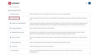 McGraw Hill Connect  Assigning SmartBook [upl. by Cassella]