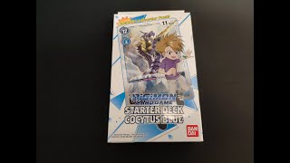 Digimon Card Game Starter Deck 2  Cocytus Blue ST2 Opening [upl. by Annayat]