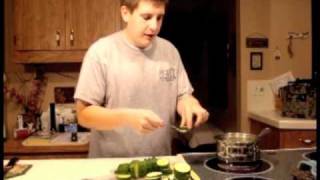 How to blanch zucchini and cucumbers for fish [upl. by Eceer263]