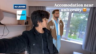 My first vlog in belgium😍 Stuvo housing societyroom tour accodomodation in belgium [upl. by Ahtanaram]