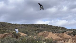 Riding Crazy Motocross Track BIG JUMPS [upl. by Orhtej925]