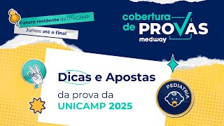 Dicas e Apostas para a prova da UNICAMP  Pediatria  Cobertura de Provas Medway [upl. by Fulmer]