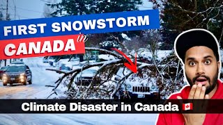 First Snowstorm Ontario amp Quebec  Canada Climate Disaster 🇨🇦 [upl. by Suivat928]