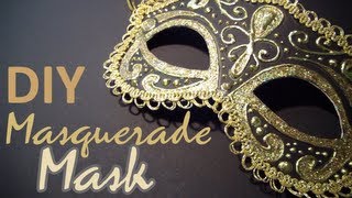 DIY Masquerade Mask from scratch [upl. by Enilrad697]