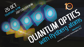 COLLOQUIUM Quantum optics with Rydberg atoms October 2017 [upl. by Yro892]