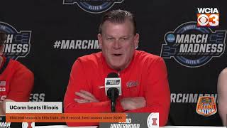 Illinois basketball postgame press conference UConn [upl. by Arturo]