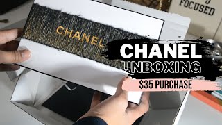 Chanel Unboxing  Papier Matifiant De Chanel  A 35 Chanel Purchase [upl. by Sharron818]