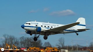 DC3 Landing in 32kt Crosswind at Princeton Airport [upl. by Nerta]