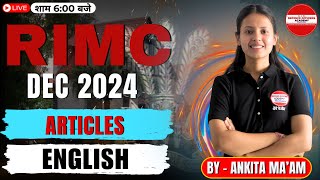 QUIZ BASED ON ARTICLES BY ANKITA MAAM  MISSION RIMC DEC 2024 LIVE🔴doa rimc [upl. by Bonis]