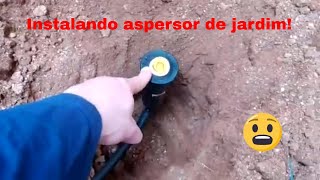 Montando um aspersor de jardim com irrigação por gravidade [upl. by Hanson529]