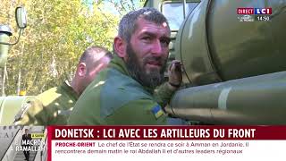 Donetsk  LCI avec les artilleurs du front [upl. by Cavil]