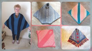 Gestrickte und gehäkelte Ponchos  Julebuergerfee [upl. by Tdnaltroc58]