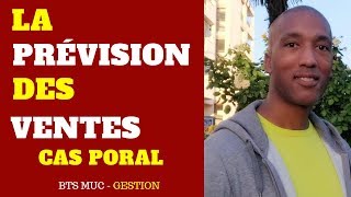 BTS MCO  BTS MUC  GESTION  PRÉVISION DES VENTES  MOINDRES CARRES  EXERCICE [upl. by Hareehat]