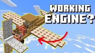 WORKING survival plane in MinecraftCreate [upl. by Mandler]