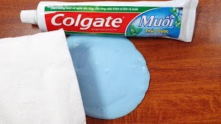 Paper Colgate Slime No Glue No Borax [upl. by Roberson435]