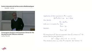 Lothar Reichel Convergence analysis and parameter choice for the iterated ArnoldiTikhonov method [upl. by Lisk]