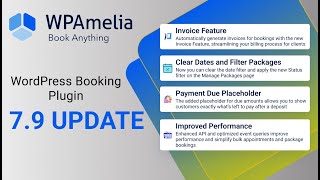 WordPress Appointment and Event Booking Plugin  Amelia 79 version [upl. by Leachim]