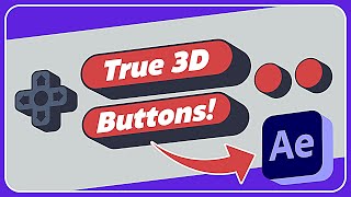 TRUE 3D in After Effects  Button Rig Download [upl. by Eahsal318]