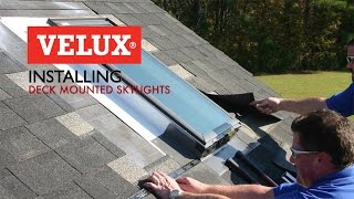 VELUX Install Video  Deck Mounted Skylights [upl. by Wightman]