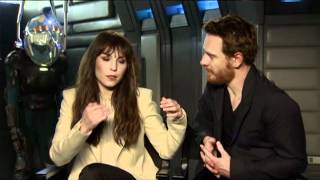 PROMETHEUS Interviews Ridley Scott Noomi Rapace Michael Fassbender Charlize Theron amp Guy Pearce [upl. by Alf420]