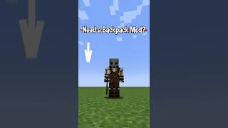 Need a Backpack Mod for Minecraft🎒minecraft shorts [upl. by Kannry567]