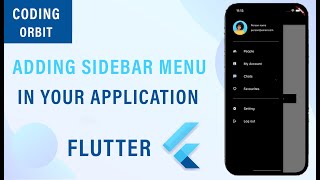 Flutter Sidebar  Navigation Drawer [upl. by Notnilk]