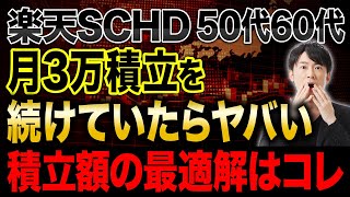 楽天SCHDの積立額で大きな違いとは？元金が同じ金額までいくとリターンが変わらないのかシミュレーションで紹介します！ [upl. by Ahtram612]