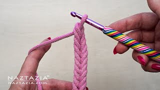 Crochet Fishtail Braid How To Tutorial [upl. by Eanehs262]