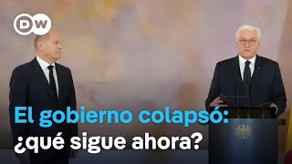 El canciller de Alemania se encuentra bajo presión para allanar el camino las elecciones anticipadas [upl. by Cordova152]