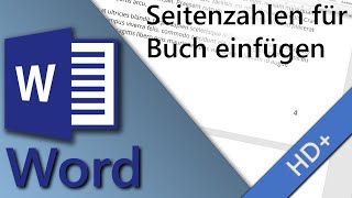 Word Seitenzahlen für Buch einfügen [upl. by Samid]