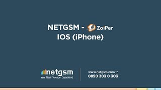 NETGSM  ZOIPER IOS iPhone [upl. by Annayt584]