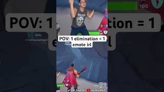 POV 1 elimination  1 emote irl [upl. by O'Donovan]