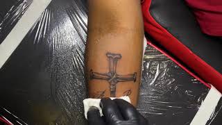 Cross Tattoo Realistic [upl. by Sorac]