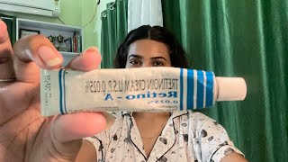 TRETINOIN for ACNE  REVIEW Tretinoin Side effects My Tretinoin Experience [upl. by Orodoet426]