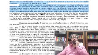 Procedimento do Processo de Execução das obrigações de pagar quantia Avaliação do bem penhorado [upl. by Seaver]