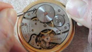 How to unwind a pocket watch mainspring [upl. by Gautier]