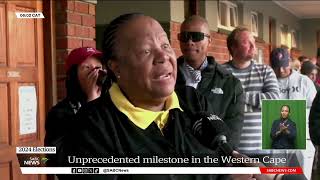 2024 Elections  Unprecedented milestone in the Western Cape [upl. by Campbell]