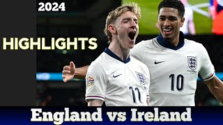 England vs Ireland Full Highlights 2024। UEFA Nation League [upl. by Salman]