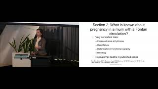 AProf Dominica Zentner  The woman with a Fontan circulation and pregnancy [upl. by Annavaj966]