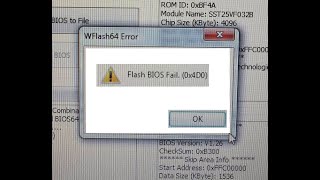 Acer Bios Update Error quot0x4D0quot or other Fix part 1 [upl. by Atiuqahc]