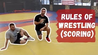 FOLKSTYLE WRESTLING RULES EXPLAINED scoring [upl. by Cowie599]