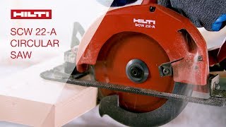 OVERVIEW of Hiltis SCW 22A cordless 22V circular saw [upl. by Eeb]