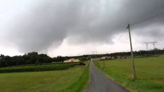 Tornade au nord de Blaye Gironde  130915 ©Miguel Lopes [upl. by Annaig660]