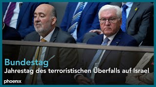 Bundestag Debatte zum Jahrestag des terroristischen Überfalls auf Israel [upl. by Abdel]