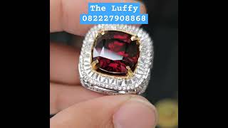 Natural Purplish Red Zircon Tanzania None 1297 carats Passbook SKY lab zircon permata gemstone [upl. by Aruam797]